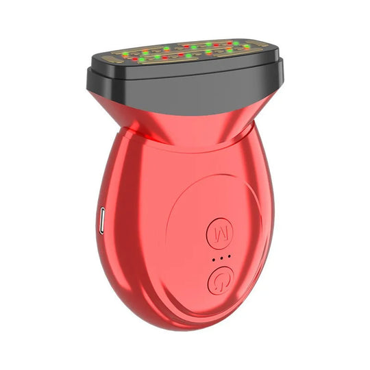 VibeLift | Rote Lichttherapie Gesichts- und Nackenmassagegerät Rot Decorique.de