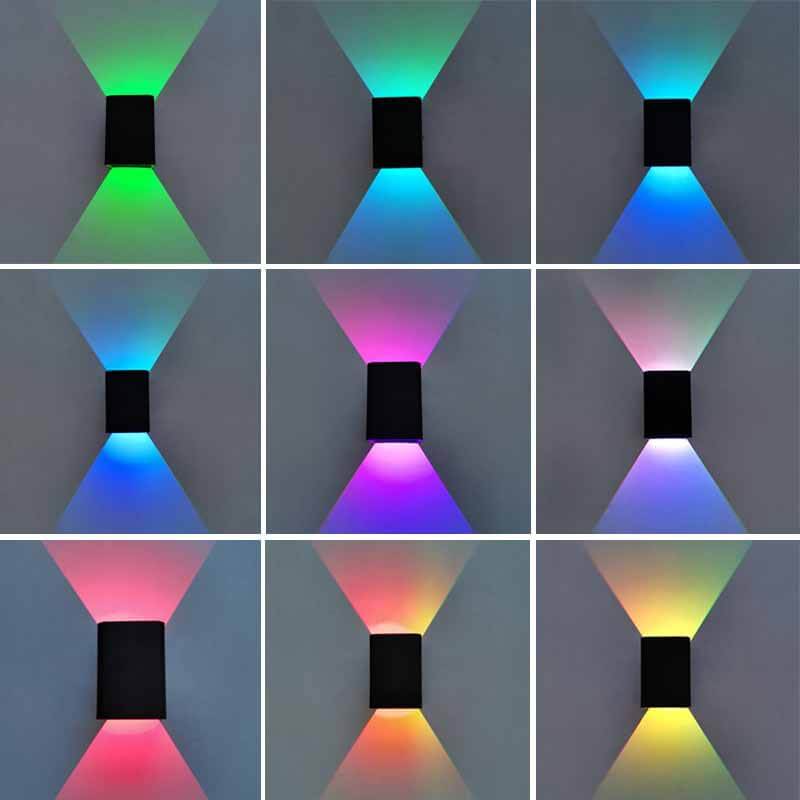 VibeSquare | Farbwechselnde LED-Leuchte für kreative Räume RGB Schwarz 230V Decorique.de