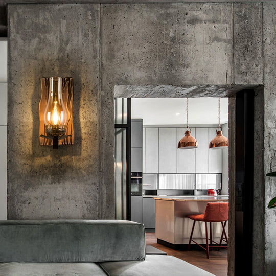 VintageHearth | Klassische Wandleuchte aus Holz Decorique.de