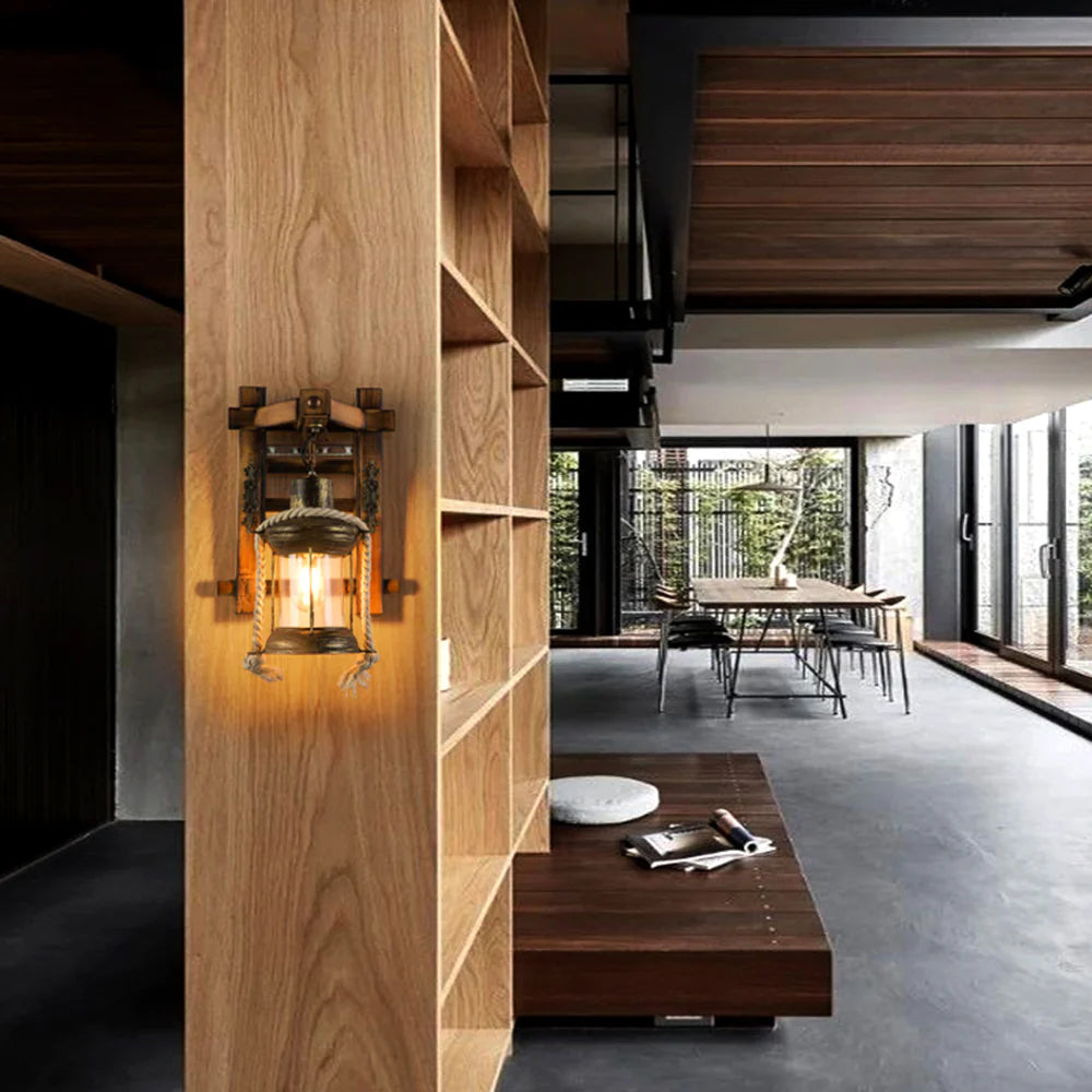 VintageKnot | Handgefertigte Holz- &amp; Seillampe Decorique.de