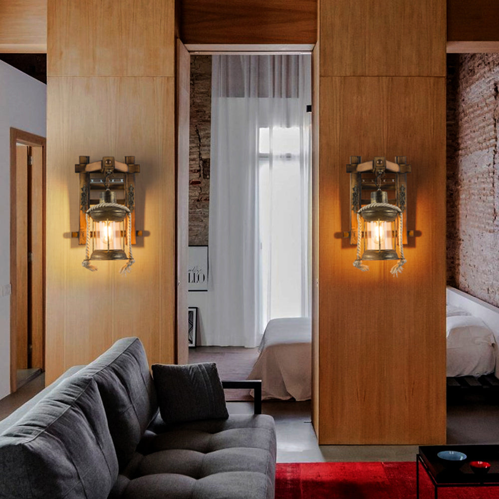 VintageKnot | Handgefertigte Holz- &amp; Seillampe Decorique.de