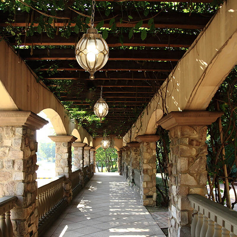 VintaSphere | Wasserdichte Hängelampe für Terrasse & Zaun Decorique.de