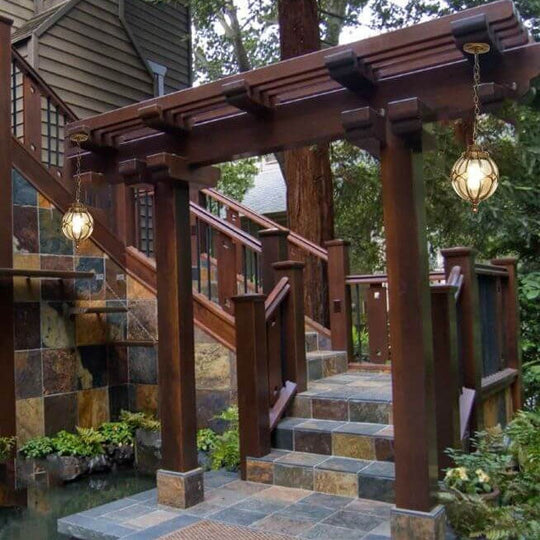 VintaSphere | Wasserdichte Hängelampe für Terrasse & Zaun Decorique.de