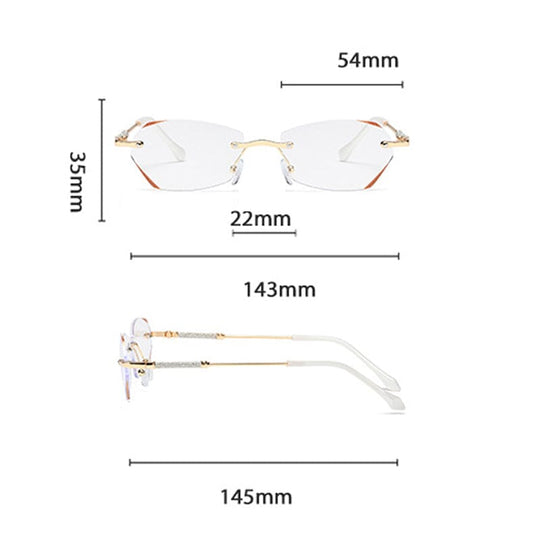 VisionEase | Stilvolle randlose Anti-Blaulicht-Lesebrille Decorique.de