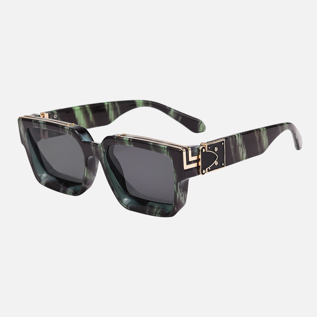 VisionShade | UV-400 Schutz & Kratzfeste Unisex-Brille Schwarze Gläser Camo Rahmen Decorique.de