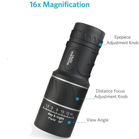 VistaPro | Kompaktes Monokular-Teleskop – 16x Zoom für Outdoor Abenteuer Decorique.de