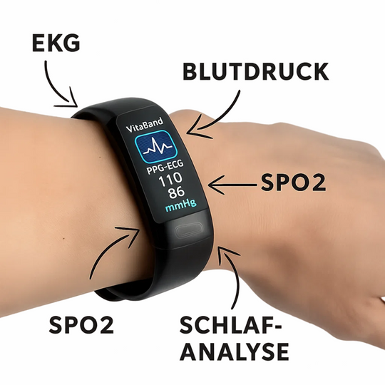 VitaBand | Intelligentes Gesundheitsarmband mit EKG & Schlafanalyse Decorique.de