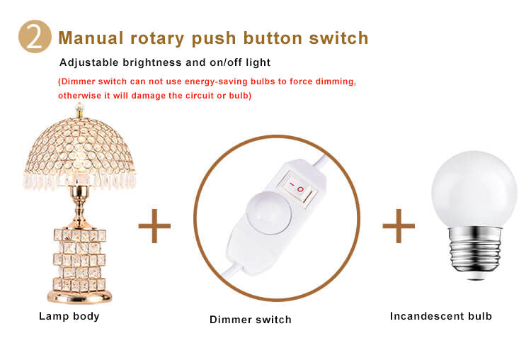 VitaCrysta | Edle Kristallkuppel-Tischlampe für Zuhause Decorique.de