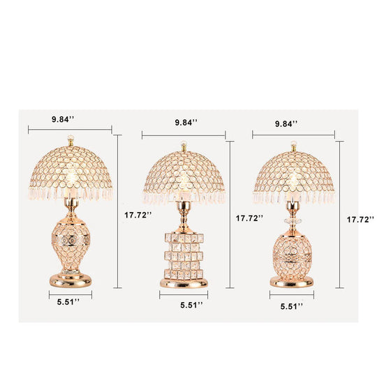 VitaCrysta | Edle Kristallkuppel-Tischlampe für Zuhause Decorique.de