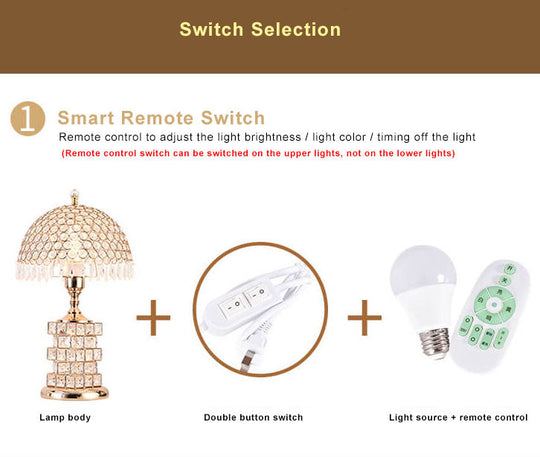 VitaCrysta | Edle Kristallkuppel-Tischlampe für Zuhause Decorique.de