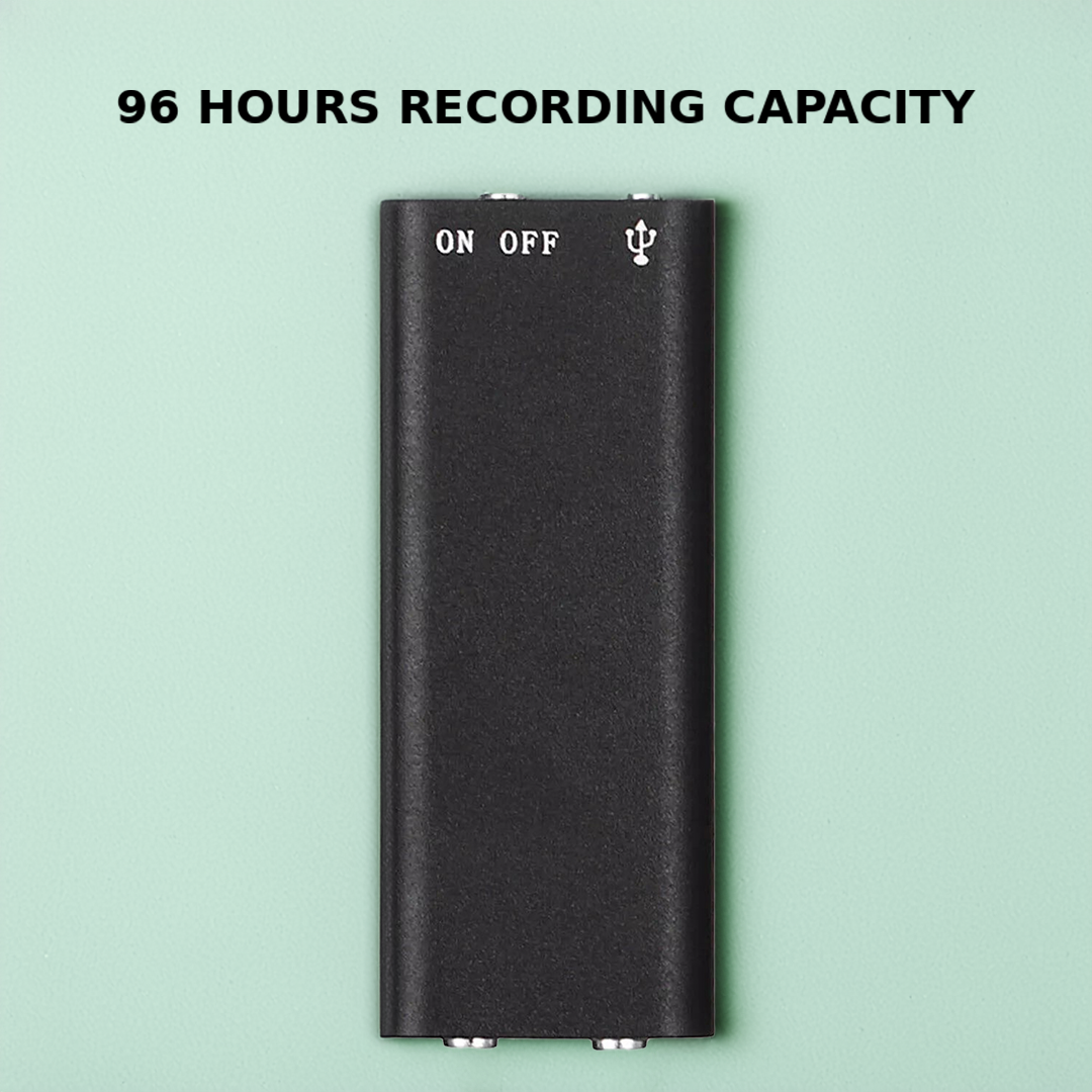 VoiceNote | Mini Diktiergerät mit Sprachaktivierung & 96h Akku Decorique.de