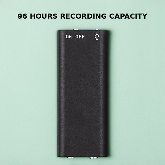 VoiceNote | Mini Diktiergerät mit Sprachaktivierung & 96h Akku Decorique.de