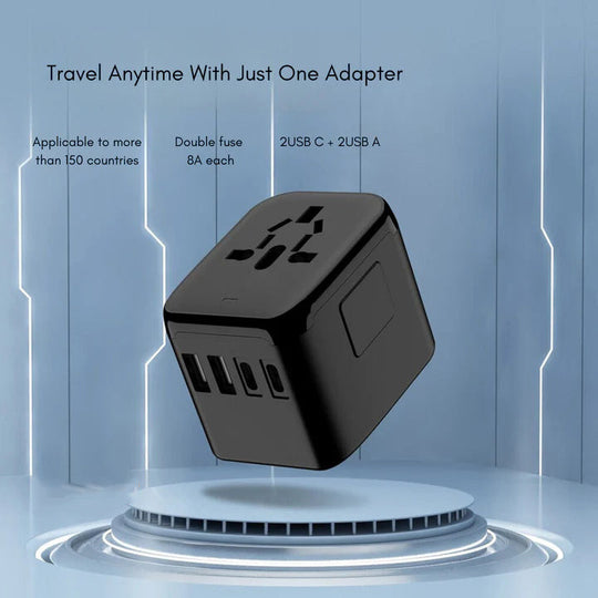 VoltAdapt | Reiseadapter – Universeller AC-Stecker mit USB-C Decorique.de