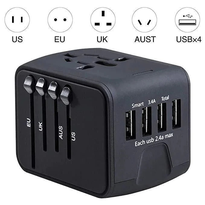 VoltAdapt | Reiseadapter – Universeller AC-Stecker mit USB-C Decorique.de