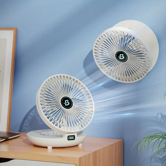 WallBreeze | Multifunktionaler & Tragbarer Wandventilator Weiß Decorique.de