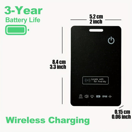 WalletMate | Ultra-Dünne Tracking-Karte – iPhone-fähig Decorique.de