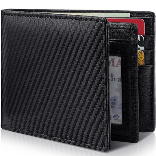 WalletShield | Bifold Leder Geldbörse – Sicherheit & Stil für Herren Anthrazit Decorique.de