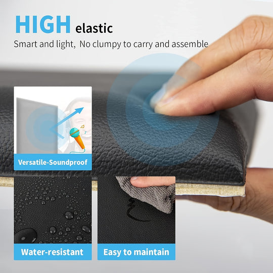 WallSoft | 3D wall panels set of 5 - Soft padded & self-adhesive Decorique.de