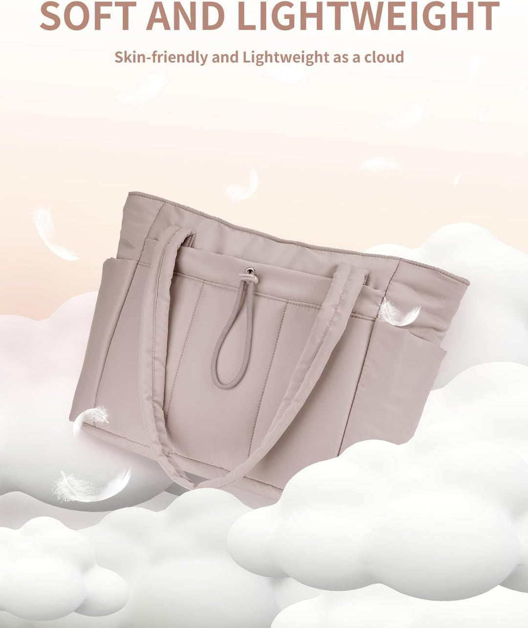 CarryLuxe | Puffer-Tasche – Mit Becherhalter & Laptopfach