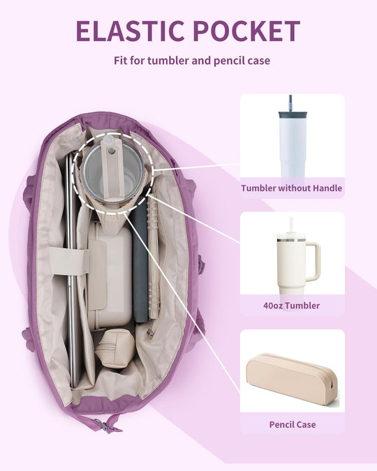 CarryLuxe | Puffer-Tasche – Mit Becherhalter & Laptopfach