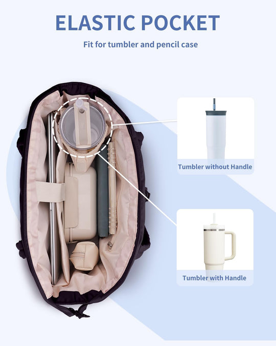 CarryLuxe | Puffer-Tasche – Mit Becherhalter & Laptopfach