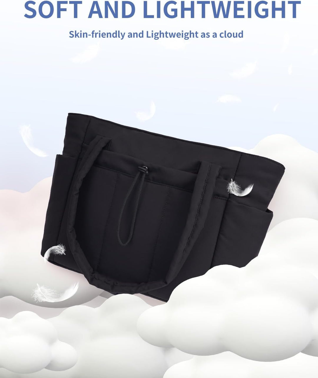 CarryLuxe | Puffer-Tasche – Mit Becherhalter & Laptopfach