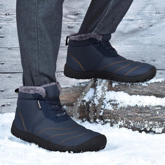 WarmStep | Warme Orthopädische Winterschuhe Blau Decorique.de