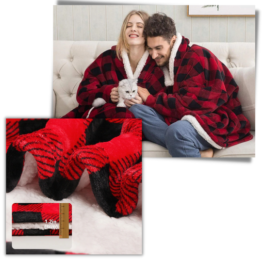 WarmWrap | Kuscheliger Oversize-Decken-Hoodie Decorique.de