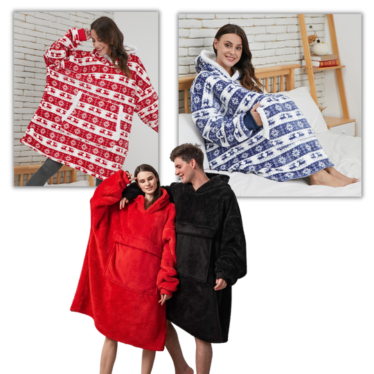 WarmWrap | Kuscheliger Oversize-Decken-Hoodie Decorique.de