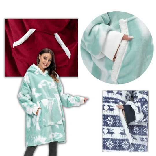 WarmWrap | Kuscheliger Oversize-Decken-Hoodie Decorique.de