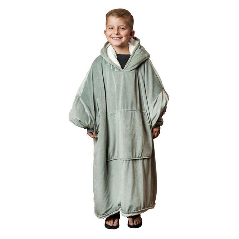 WarmWrap | Kuscheliger Oversize-Decken-Hoodie Grau Decorique.de