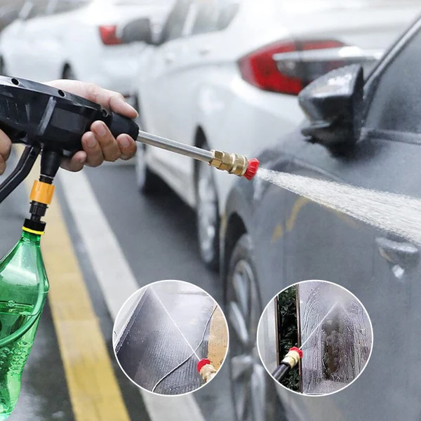 WashForce | Kabelloses tragbares Hochdruck-Sprühwasserpistolen-Set Decorique.de