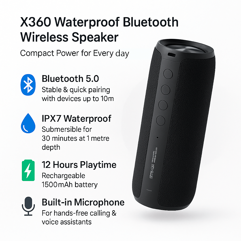 HydroBeat | Lautsprecher – Wasserdichte Soundbox für Abenteuer