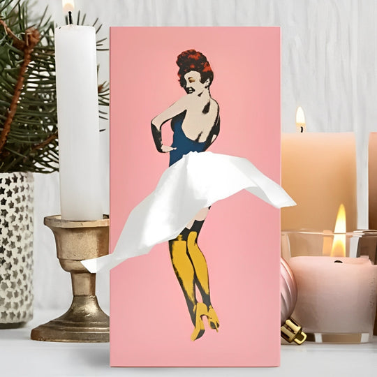 WhirlTissue | Fliegender Rock Taschentuchdose Rosa Decorique.de