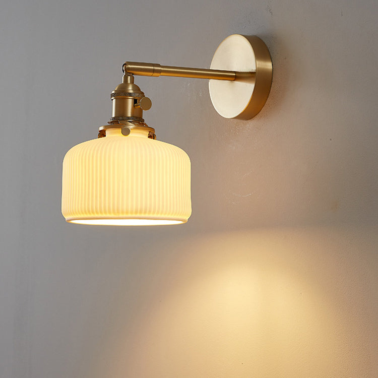 WhiteStripe | Minimalistische Wandlampe mit Struktur Decorique.de