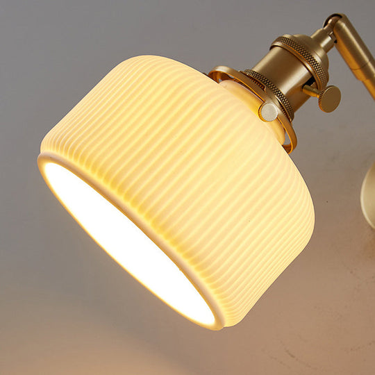 WhiteStripe | Minimalistische Wandlampe mit Struktur Decorique.de