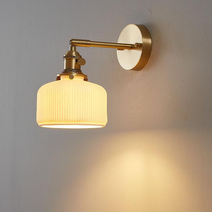 WhiteStripe | Minimalistische Wandlampe mit Struktur Decorique.de