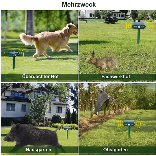 WildGuard | Solarbetriebener und Ultraschall-Tiervertreiber Decorique.de