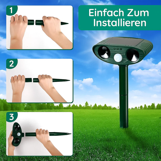 WildGuard | Solarbetriebener und Ultraschall-Tiervertreiber Decorique.de