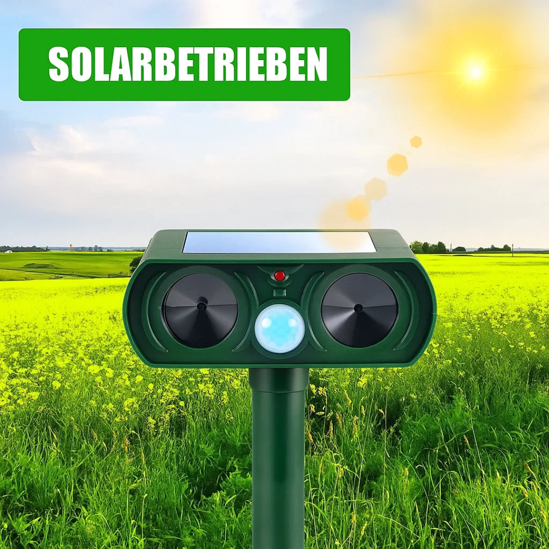 WildGuard | Solarbetriebener und Ultraschall-Tiervertreiber Decorique.de