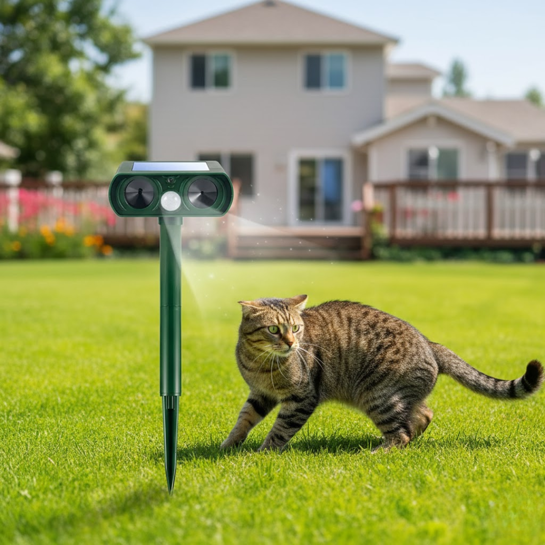 WildGuard | Solarbetriebener und Ultraschall-Tiervertreiber Decorique.de