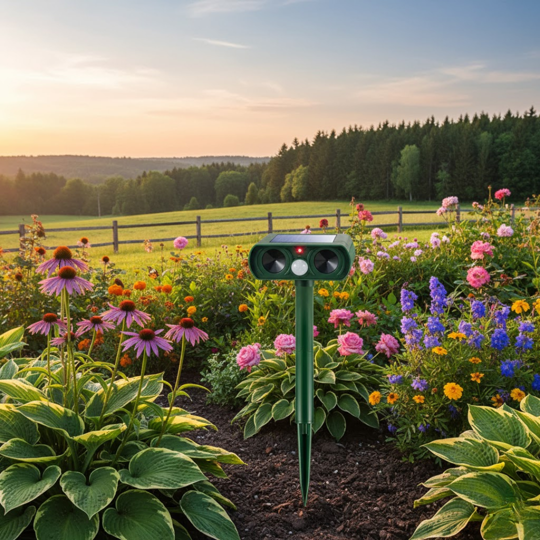 WildGuard | Solarbetriebener und Ultraschall-Tiervertreiber Decorique.de
