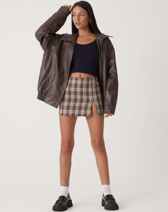 Variant image for Trendige PU-Lederjacke Damen – Stilvolle Jacke für Bequemen Tragekomfort-1
