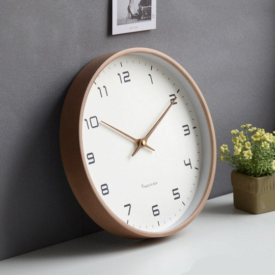 WoodenTime | Minimalistische & Klassische Skandinavische Wanduhr Decorique.de