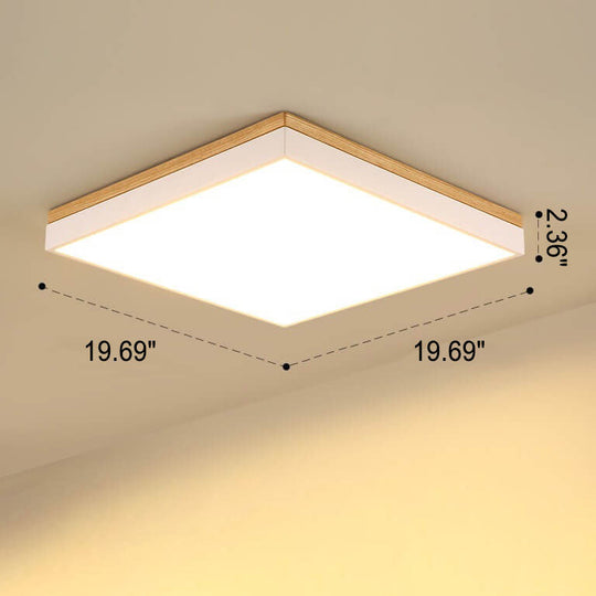 WoodForma | Schlichte LED-Holzdeckenleuchte in Naturform Decorique.de