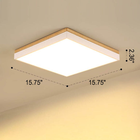 WoodForma | Schlichte LED-Holzdeckenleuchte in Naturform Decorique.de
