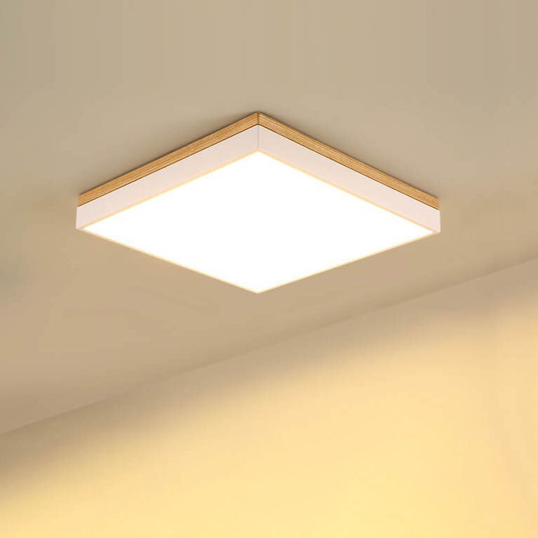 WoodForma | Schlichte LED-Holzdeckenleuchte in Naturform Decorique.de