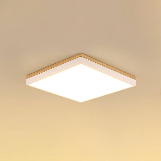 WoodForma | Schlichte LED-Holzdeckenleuchte in Naturform Decorique.de