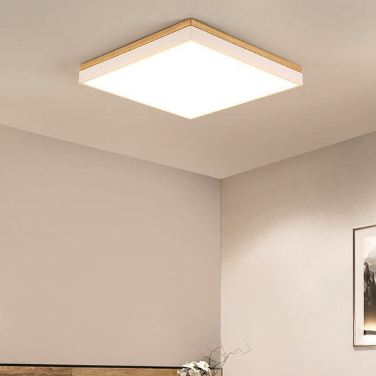 WoodForma | Schlichte LED-Holzdeckenleuchte in Naturform 230V Decorique.de