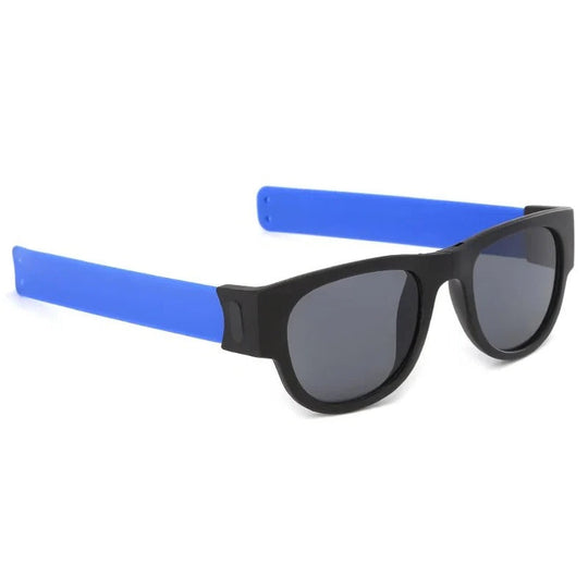 WrapShade | Faltbare Slap-Sonnenbrille Ohne Box Blau UV400 Decorique.de